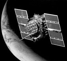 A GPS Block II Satellite from 1989 — Credit: Aerospace Corporation