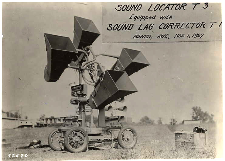 An acoustic sound locator from 1927